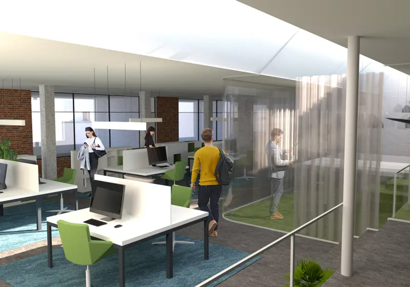 Flexwerken in Tech Campus De School